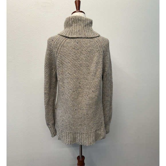 Ralph Lauren Merino Wool Alpaca Sweater Women Size S Chunky Turtleneck Fisherman - Picture 3 of 8